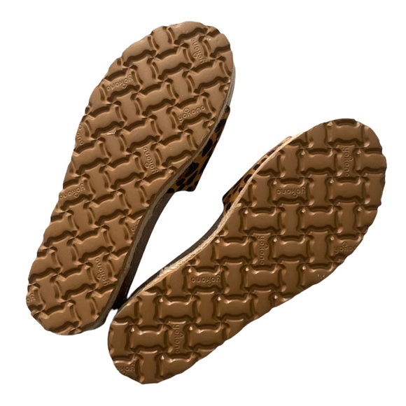 Yokono Leopard Print Sandals Sz 6.5 - Picture 3 of 8